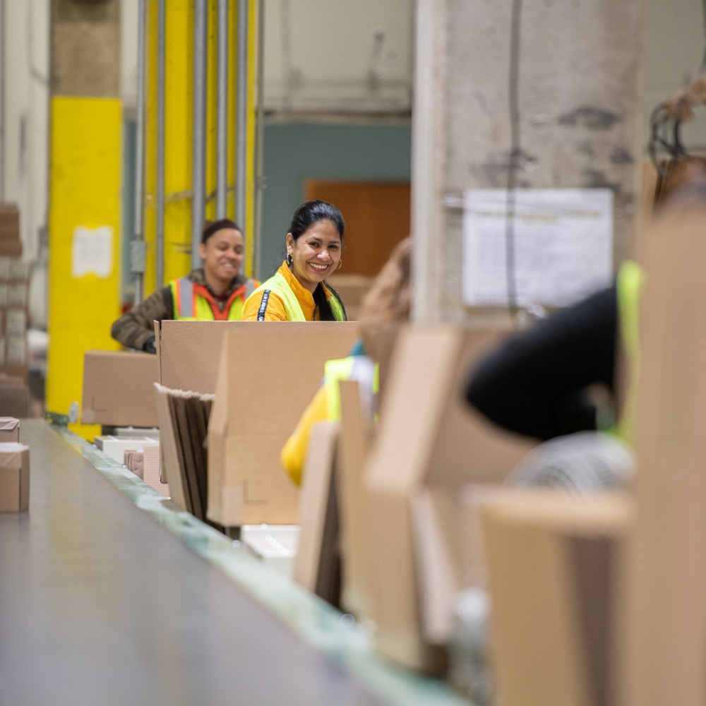 Employees Happily Working